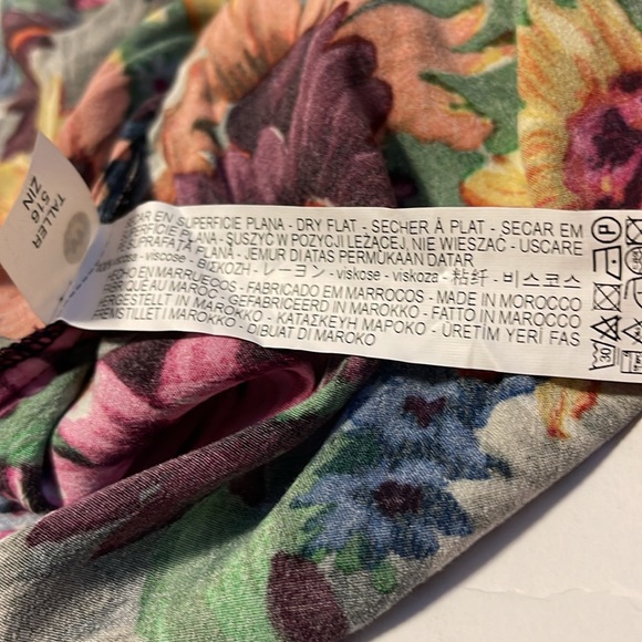 🆕 Zara Trafaluc Floral Print T-Shirt Dress - Women’s Size XS - Picture 8 of 8